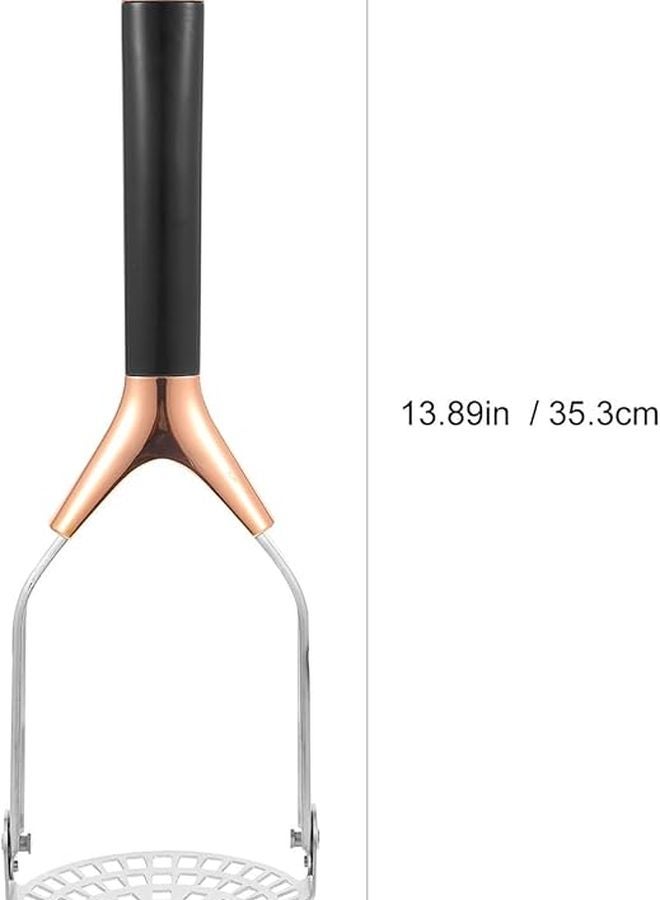 Rose Gold Stainless Steel Potato Ricer Vegetable Masher Food Press Kitchen Tool - Image 2